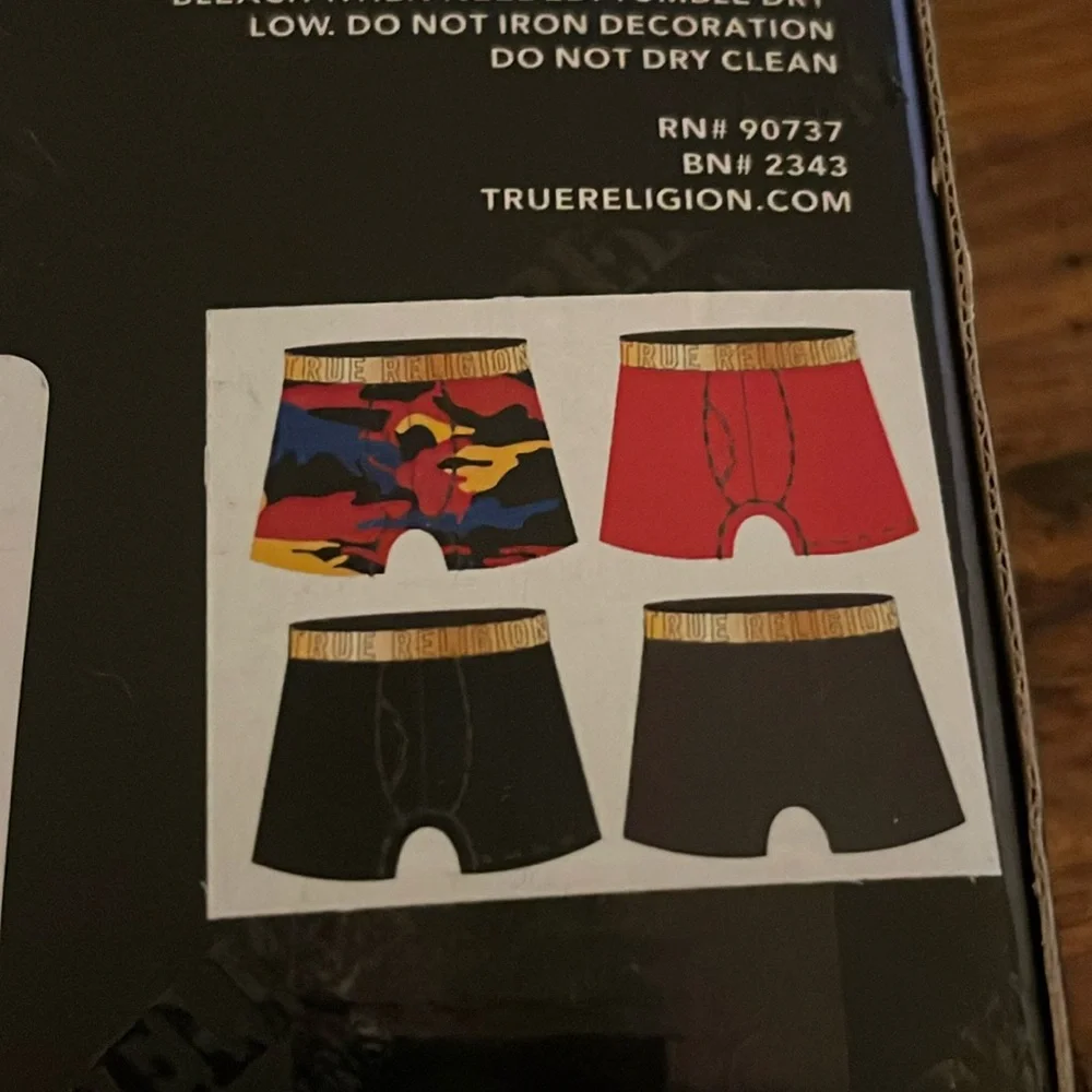 True Religion XL Fly Front MODAL Boxer Briefs 4MU515TR